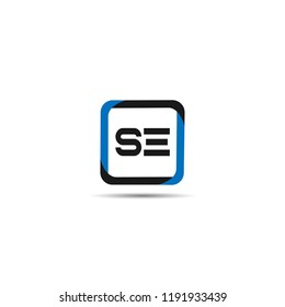 Initial Letter SE Logo Template Design