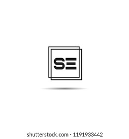 Initial Letter SE Logo Template Design