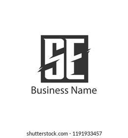 Initial Letter SE Logo Template Design