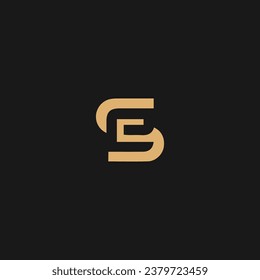 initial letter SE or SE logo vector logo design,
