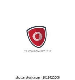 Initial Letter Security Logo Company. Shield Logo. Security Logo.