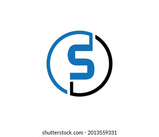 Initial Letter SF And FS Logo Template Vector Element Design.