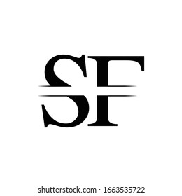 Initial Letter Sf Logo Design Vector Stock Vector Royalty Free