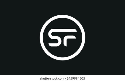 Anfangsbuchstabe SF Logo Design. SF Logo Design. Kreatives und modernes SF-Logo.