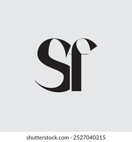 Anfangsbuchstabe Sf Logo Design