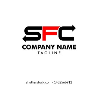 Initial Letter SFC Logo Template Design