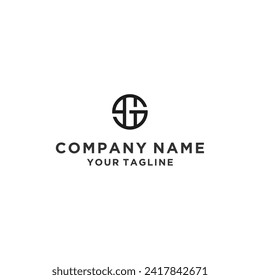 Initial Letter SG GS  Logo Design Vector Illustration