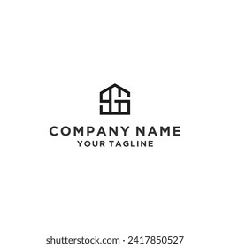 Vektor für das Design des Logos im Anfangsbuchstaben SG Home Real Estate