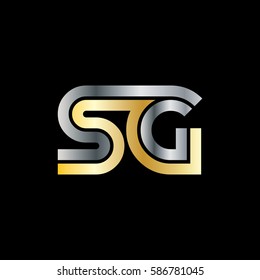 Initial Letter SG Linked Design Logo