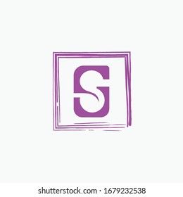 Initial letter sg logo or gs logo vector design templates
