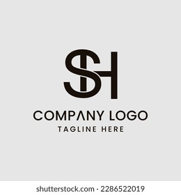 Initial Letter SH Logo Design Outstanding Creative Modern Symbol Sign