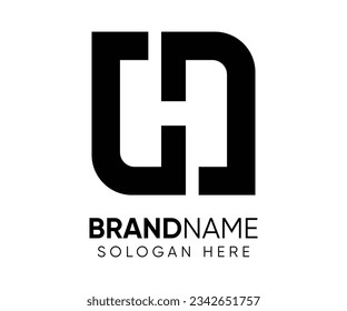 Initial Letter SH Logo design vector Template