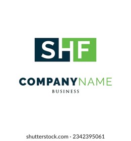 Initial Letter SHF Icon Logo Design Template