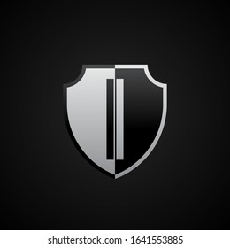 Initial letter I in the shield, Letter I Shield Icon