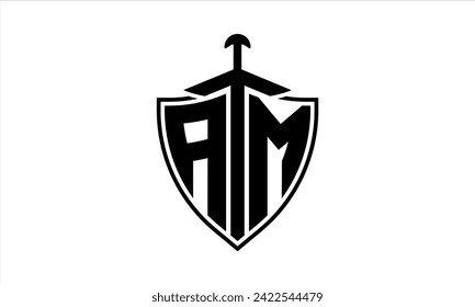vector de diseño del logotipo de juegos de iconos de la pantalla de la carta inicial de AM. batman, logotipo deportivo, monograma, escudo, juego de guerra, símbolo, logotipo de juego, abstracto, lucha, tipografía, icono, mínimo, liga premier, logotipo del club