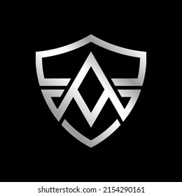 Initial Letter A Shield logo design inspiration