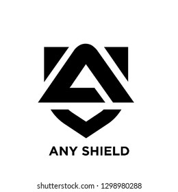 a initial letter shield logo icon designs vector illustration