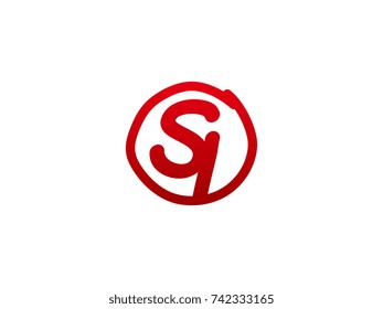 The initial letter SI handwritten logo