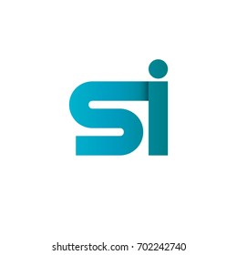 Initial Letter SI Linked Design Logo