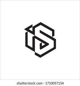 Anfangsbuchstaben sind oder sind Logo-Design-Vorlage