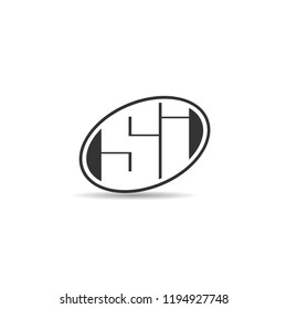 Initial Letter SI Logo Template Design