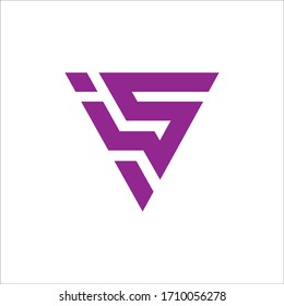 Design-Vorlage für die Vektorillustration des Anfangsbuchstabens ist oder ist Logo