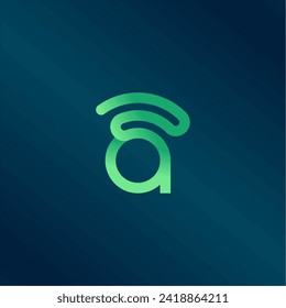 Initialbuchstaben-A-Signal-Logo-Design