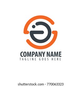 Initial Letter SJ Design Logo