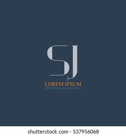 initial letter Sj logo design for company identity