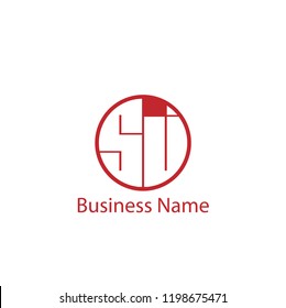Initial Letter SJ Logo Template Design