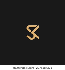 Initial Letter SK Logo Design Vector Template. SK Logo Design
