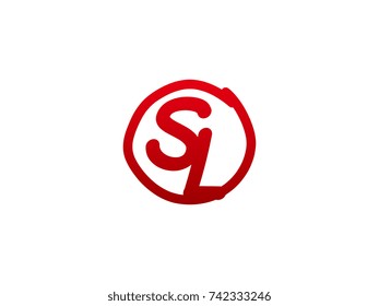 The initial letter SL handwritten logo