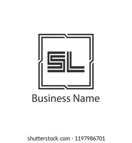 Initial Letter SL Logo Template Design