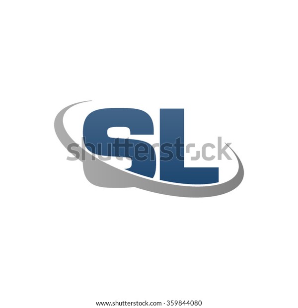 Initial Letter Sl Swoosh Ring Company Stock Vector (Royalty Free ...