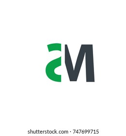 Initial Letter SM Design Logo