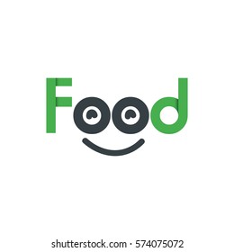 Initial Letter Smile Food Restaurant Logo