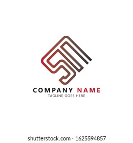 Initial letter sn linked uppercase modern logo design template elements. Red black gradation letter isolated on white background. Suitable for company logo, business, consulting group company.