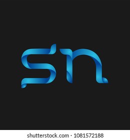 Initial Letter SN Logo Design