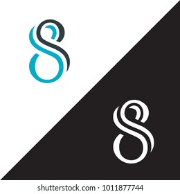 Initial Letter SP Linked Design Logo