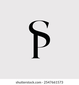 Initial Letter SP Logo Design Outstanding Creative Modern Symbol  Sign