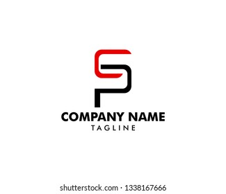 Initial letter SP Logo Template