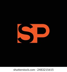 Anfangsbuchstabe SP Logo Vorlage Design