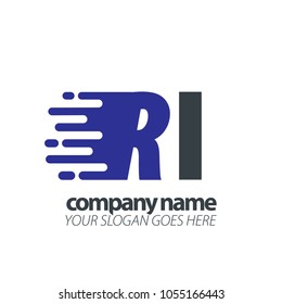 Initial Letter Speed Logo