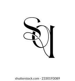 Diseño creativo del logotipo de la carta inicial