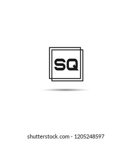 Initial Letter SQ Logo Template Design