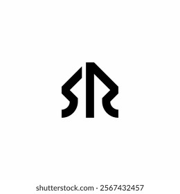 Initial letter SR with a combination of arrow symbol logos