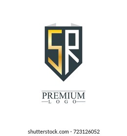 Initial Letter SR Company Design Logo Template