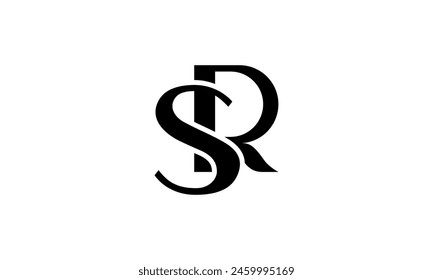 Initial Letter SR Logo Design. SR Logo Design. Creative And Modern SR logo.