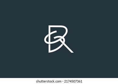 Initial Letter SR Logo or RS Logo Design Vector Template