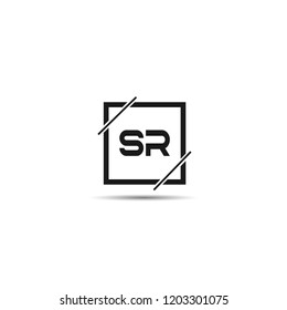 Initial Letter SR Logo Template Design
